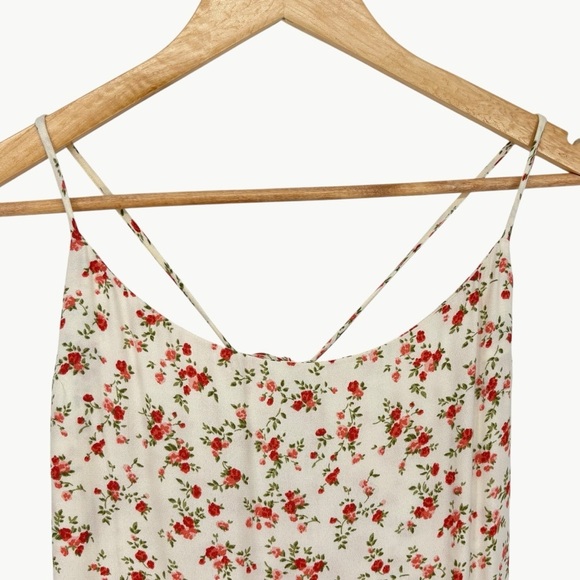 Reformation Women's Sloane Floral Midi Slip Dress | Sz Medium | Tosca Cream - Picture 11 of 16